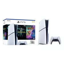 Console Padrão Ps5 Slim + Cor Do Jogo Ratchet & Clank And Returnal: Branco