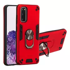 Funda Para Xiaomi Redmi Note 10 5g Con Anillo Metálico Rojo