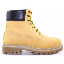 Borcego Acordonado Hombre Marsanto Cuero Botas 0102 Cshoes