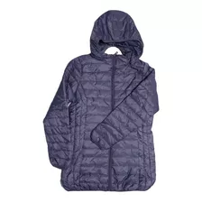 Campera Puffer Larga Con Piel En El Interior Y Capucha 