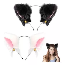  Diadema Cintillo Con Orejas De Gato Disfraces Cosplay Anime