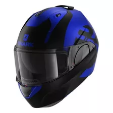 Capacete Moto Shark Evo Es Kedje Mat Bkb Escamoteavel Tam 58