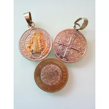 Medalla De San Benito De 3 Metales