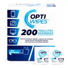 Optiwipes | 200 Toallitas Húmedas | Lentes, Pantallas, Cel. 