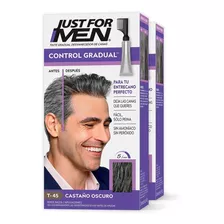  Just For Men Control Gradual Castaño Oscuro 2-pack