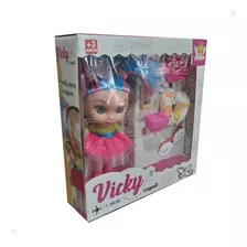 Boneca Vicky Travel Angel Toys Bebe Colecionavel