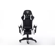 Silla Sillon Gamer Pc Escritorio The Game House Ergonomica Color Blanco Material Del Tapizado Cuero Sintético