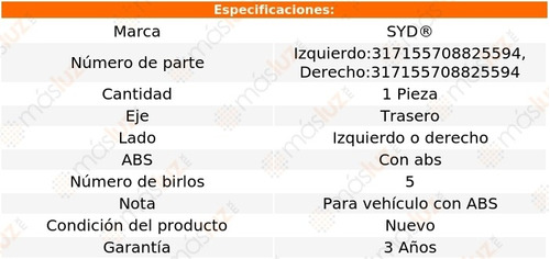 1_ Maza Trasera Izq O Der C/abs Creta 2017/2020 Syd Foto 2