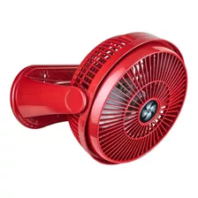 Circulador De Ar 25cm Vermelho/prata 220v Ventimais Cor Da Estrutura Vermelho Cor Das Pás Prata Diâmetro 25 Cm Frequência 60 Material Das Pás Plástico Quantidade De Pás 3