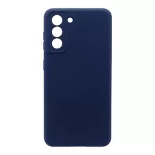 Carcasa Para Samsung Galaxy S21 Silicon Protector Cámara Color Azul Silicon Proteccion Camara