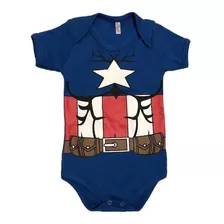 Body Infantil Capitão América Bebê