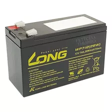 1battery 12v 7ah Nobreak Apc Sms Ragtech Long Wp7-12(28w)