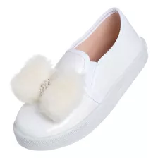 Tenis Infantil Feminino Escolar Iate Slip On Menina Promoção