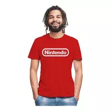 Camiseta Vermelha Nintendo Logo 4343