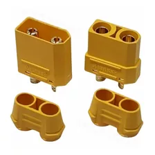 Par Plug Xt90 C/ Acabamento Bateria Aeromodelo Automodelo