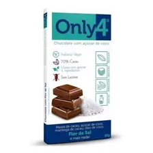 Chocolate 70% Cacau Com Flor De Sal 80g - Only4