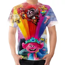 Camiseta Camisa Trolls World Tour Poppy Branch Barb 1
