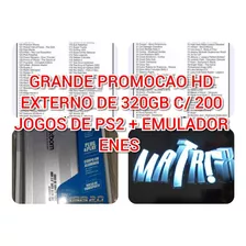 Hd Externo 320gb Com 200 Brinde Para Seu Play 2 +opl Novo 