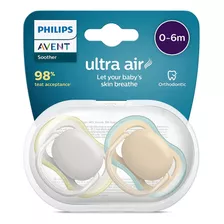 2 Chupetas Ultra Air Philips Avent 0-6m Neutra
