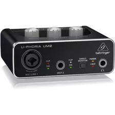 Interface De Áudio Behringer Um2 U-phoria Porta Usb, Xrl, P1