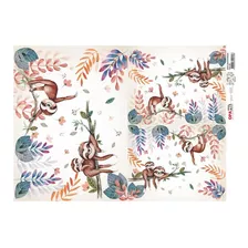 Papel Decoupage Opapel 3082 Infantil Zoo Bicho Preguiça Ii