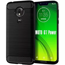 Carcasa Motorola G7 Power Acabados En Fibra De Carbono