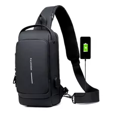 Bolsa Deportiva Antirrobo Para Hombre Con Carga Usb