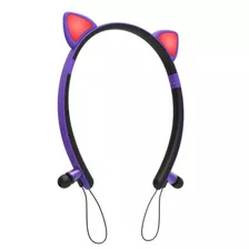 Auricular Bluetooth Orejas Gato Led Niño Infantil En Coutas