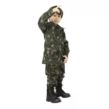 Farda Infantil Calça + Gandola Militar Tática Camuflada Eb