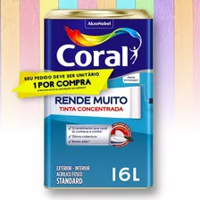 Tinta Acrílica Fosca Rende Muito Coral 18l* Escolha A Cor