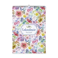 Calendario Pared Flores 30x34cm Espiral 12h Fun For Moms