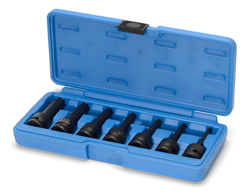 Juego De Llaves Tubo Torx Bremen Impacto 7pz T30 A T70 3693 Negro