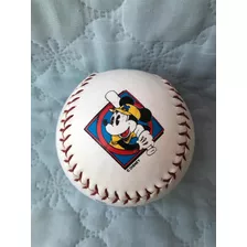 Bola Baseball Disney Assinada Mickey Donald, Pateta, Pluto +