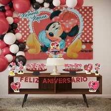 Kit Festa Fácil Minnie - Decoração De Aniversário