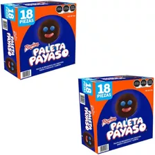 Paleta Payaso Ricolino 18 Pzas De 45 G C/u - 2 Cajas