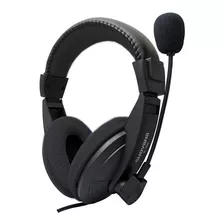 Auriculares Con Cable Y Microfono Gamer Vincha S-750 Color Negro