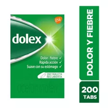 Dolex Dolor & Fiebre X 200 Tabletas - Unidad a $797