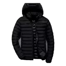 Jaqueta Puffer Bobojaco Masculina Inverno Capuz Removivel