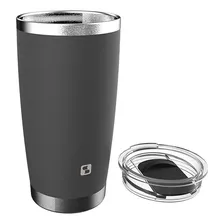 Copo Térmico Inox 500ml C/ Tampa Everest - Soprano Cor Cinza