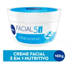 Creme Hidratante Facial 5 Em 1 Nutritivo 100g Nivea Tipo De Pele Normal