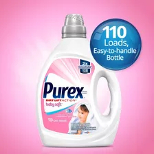 Detergente Líquido Purex, Párr Suave Bebé, Hipoalergénico, 2