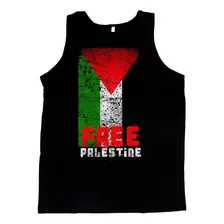 Camiseta Palestina Livre Regata Palestine 100% Algodão