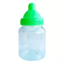 Recordatorio Biberon Bebes Tetero Verde Baby Shower X12 Unid