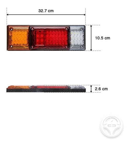 Plafon Calavera 54 Led Slim Nissan Estacas Np300 Pick Up F1 Foto 2