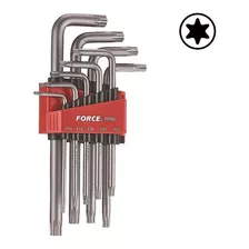 Juego Llaves Torx Largas De T10 A T50 9pz 5098l Force