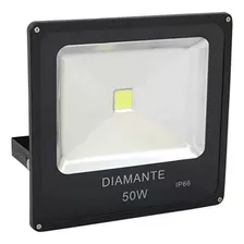 Refletor Holofote Super Led 50w Bivolt Prova D'água Bivolt Cor Da Carcaça Preto Cor Da Luz Branco-quente 110v/220v