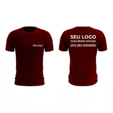 Camisa Camiseta Uniforme Logotipo Em Silkscreen Kit 05pçs