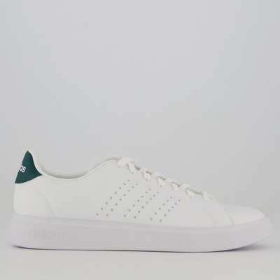 Imagem Tênis adidas Advantage 2.0 Branco E Verde Escuro