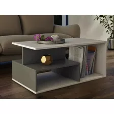 Mesa Ratona Moderna Centro Melamina Minimalista 80 Cm