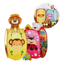 Organizador Cesto Porta Treco Brinquedos Roupa Suja Infantil